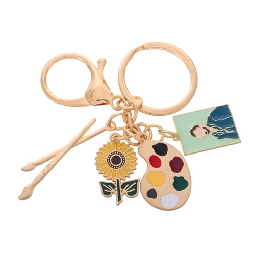 OHPHCALL Künstler Schlüsselanhänger Mit Farbpalette Und Pinsel Praktischer Schlüsselring Für Kunststudenten Und Liebhaber Für Reisen Und Alltag Leicht Und Tragbar Kreatives Design von OHPHCALL