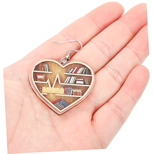 OHPHCALL Liebesohrringe Acryl Herz Anhänger Hängend Damen Schmuck Modisch Süßer Stil Geschenk für Bücherliebhaber Alltag und Festtage OHPHCALL Liebesohrringe Acryl Herz Anhänger Hängend Damen Schmuck Modisch Süßer Stil Geschenk für Bücherliebhaber Alltag und Festtage von OHPHCALL