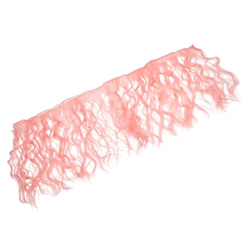 OHPHCALL Lockige Puppenhaarperücke Aus Faser Tressen Zum Basteln Diy-zubehör Für Puppenfrisuren Simulierte Perücken Für Puppenköpfe Puppen-bastelbedarf Mit Weicher Struktur von OHPHCALL