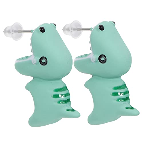 OHPHCALL Lustige Tier Ohrstecker Dinosaurier Grün Kreatives Design Leichter Ohrschmuck Für Damen Und Herren Alltag von OHPHCALL