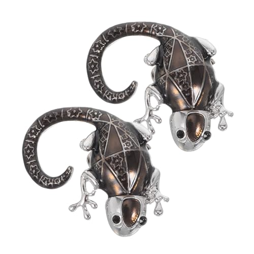 OHPHCALL Metal Geckos Schuhclip Schmuck Abnehmbare Dekorative Schuhschnallen für Damen High Heels und Stiefel Langlebiges Metall Vielseitig für Party und Alltag Einzigartige Tier von OHPHCALL