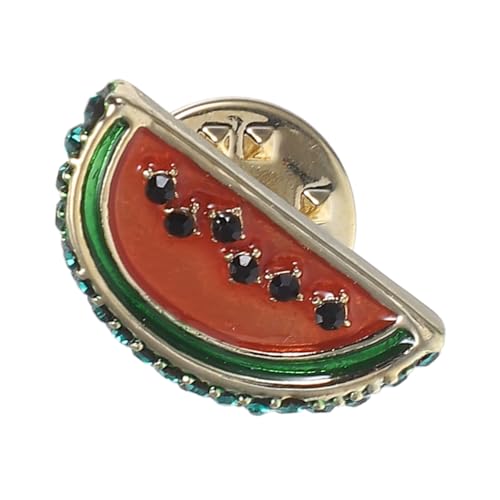 OHPHCALL Miniatur Wassermelonen Anstecknadel Lebendige Obstbrosche Emaille Cartoon Frucht für Kleidung Hüte Rucksäcke Kreatives Accessoire für Strandpartys Alltag Abschlussfeiern von OHPHCALL