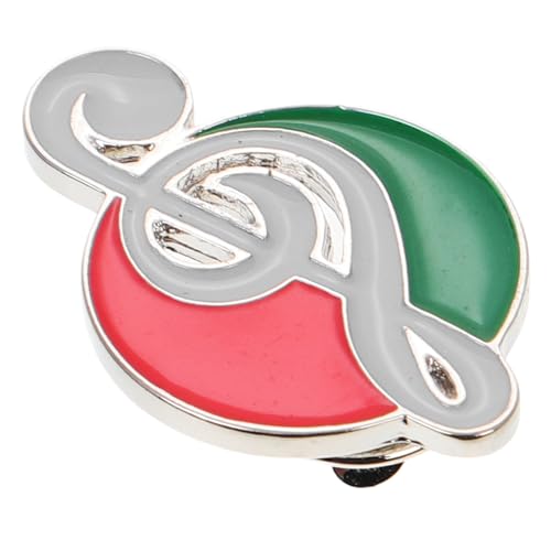 OHPHCALL Musiknoten Anstecknadel aus Legierung Gitarren Brosche Musikalisches Schmuckstück für Kleidung Rucksäcke Hüte Schals Jacken für Musikliebhaber und Lehrer von OHPHCALL