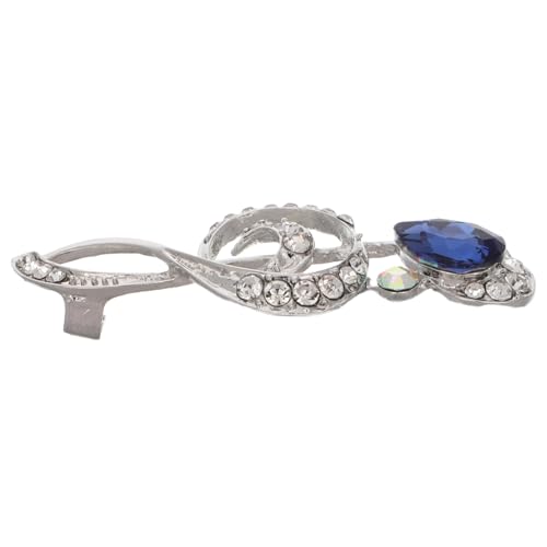 OHPHCALL Musiknoten Brosche Damen Zinklegierung Strass Verziert Stilvolle Anstecknadel für Kleidung Schmuck Modisches Accessoire Vielseitig Tragbar von OHPHCALL