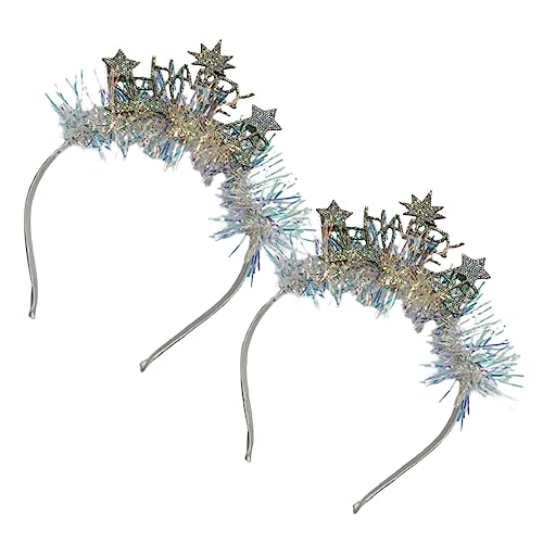 OHPHCALL Neujahrs Haarschmuck Glitzernde Haarreifen Für Stilvolle Dekorationen Und Fotos Ideales Accessoire Für Neujahrsfeiern Und Festliche Anlässe von OHPHCALL