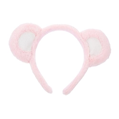 OHPHCALL Bärenohr Stirnband Plüsch Tier Cosplay Stirnband Süß Make up Haarband Gesichtswasch Kopfbedeckung Für Frauen Mädchen von OHPHCALL