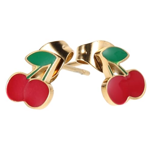 OHPHCALL Ohrringe mit Anhänger Verspielte Frucht Form Leichtes Design Nickelfrei Ohrstecker für Damen und Mädchen zu Jedem Anlass von OHPHCALL