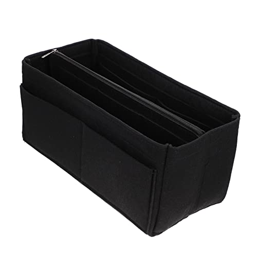 OHPHCALL Organizer Tasche Klein Multifunktionale Filz Kosmetiktasche Tragbare Make up Aufbewahrungstasche Für Stifte Und Kosmetik Schwarze Aufbewahrungstasche Ideal Als Pencil Container Und von OHPHCALL