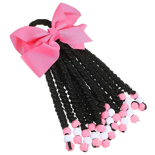 OHPHCALL Braids Haarverlängerung Mit Großem Schleifen-knot Und Perlen Vielseitige Ponytail Erweiterung Für Kreative Frisuren Für Damen von OHPHCALL