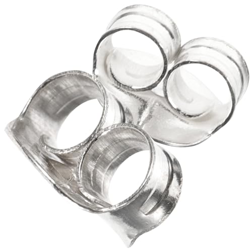 OHPHCALL Piercing Ohrring Steckverschlüsse Sterlingsilber Ohrstecker Stopper Sicherer Halt für DIY Schmuck Zubehör Herren Damen von OHPHCALL