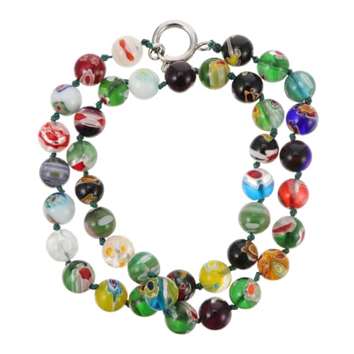 OHPHCALL Runde Perlenhalskette für Damen Kreatives Schmuckstück für Besondere Anlässe Leicht und Angenehm zu Tragen mit Eleganter Verarbeitung und Stilvollem Design von OHPHCALL