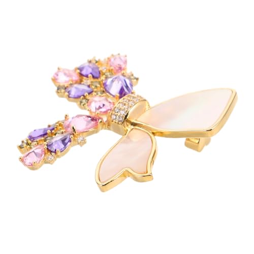 OHPHCALL Schmetterling Brosche mit Strasssteinen Eleganter Ansteckpin für Damenmäntel Kleider Pullover Modisches Accessoire für Hochzeiten Partys und Festliche Anlässe von OHPHCALL