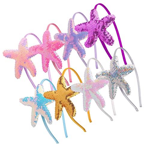 OHPHCALL 8stücke Seestern Haarreif Mädchen Kopfschmuck Meerestier Haarschmuck Haarspangen Für Kleinkinder Party Bühne Alltag Zubehör von OHPHCALL