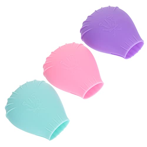 OHPHCALL 3stücke Silikon Makeup Pinsel Schutzhauben Staubschutz Für Kosmetikpinsel Wiederverwendbar Geeignet Für Foundation Concealer Und Lidschatten Praktische Aufbewahrung Für von OHPHCALL