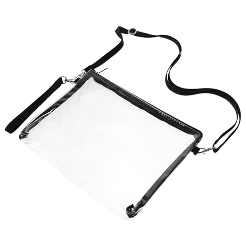 OHPHCALL Stadiongenehmigte Transparente Umhängetasche mit Reißverschluss Verstellbar Leicht Kompakt für Konzerte Sportveranstaltungen Damen und Herren Langlebig und Vielseitig Einsetzbar von OHPHCALL