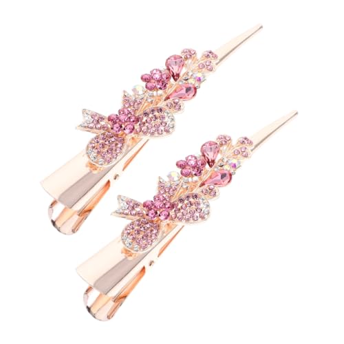 OHPHCALL 2stücke Große Haarklammern Mit Strass Dekorative Rutschfeste Alligator-haarspangen Stilvolle Haarschmuck Für Frauen Und Mädchen Haaraccessoires Für Besondere Anlässe von OHPHCALL