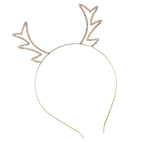 OHPHCALL Festliches Antlers Stirnband Mit Kristallen Für Erwachsene Eleganter Haarschmuck Für Weihnachten Und Partys Leicht Und Bequem Passt Für Ganze Familie von OHPHCALL
