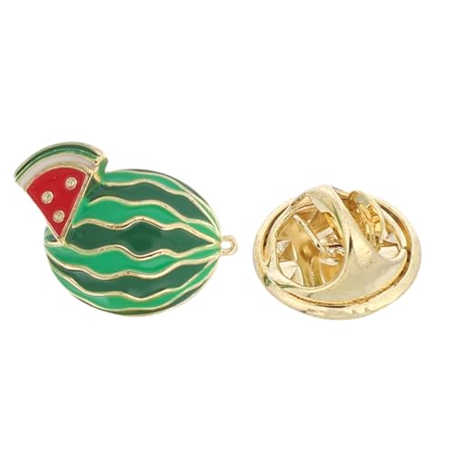 OHPHCALL Süßer Wassermelonen Emaille Anstecker Minimalistischer Schutz Lapelpin für Hemden Sommer Fruchtbrosche Vielseitig für Party Büro Alltag von OHPHCALL