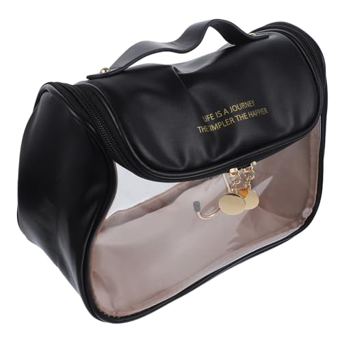 OHPHCALL 1stücke Reise-Kosmetiktasche Für Frauen wasserdichte Transparente Toilettentasche Aus PVC Große Aufbewahrung Für Make-up Und Pflegeprodukte Für Reisen Und Unterwegs von OHPHCALL