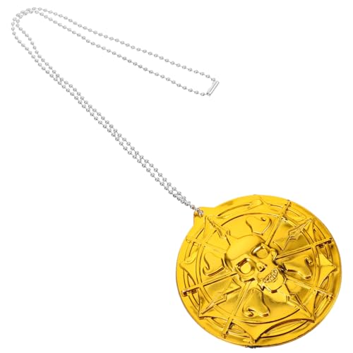 OHPHCALL Vintage Piraten Halskette für Herren Retro Anhänger mit Goldfarbenem Party Schmuck Vielseitige Männerkette Stilvolle Accessoire für Alltag und Besondere Anlässe von OHPHCALL