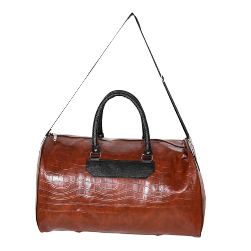 OHPHCALL Wanderhandtasche Aus Pu- Robuste Reisehandtasche Leichte Campingtasche Tragbare Handtasche Für Herren Geräumige Sporttasche Mit Aufbewahrungsfächern von OHPHCALL