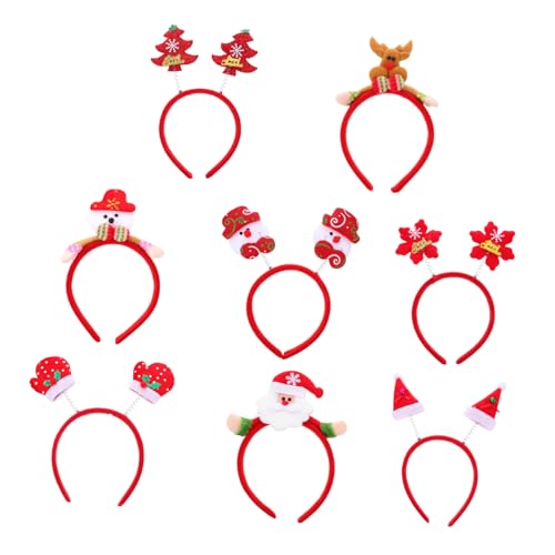 OHPHCALL Charmantes Weihnachts-stirnband Haar-accessoires Glitzer-stirnband-set Für Mädchen von OHPHCALL