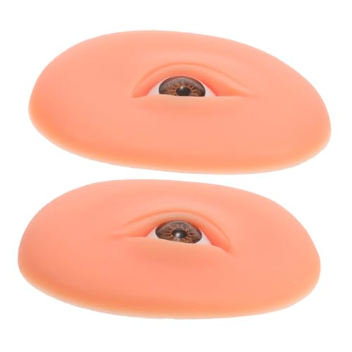 OHPHCALL Wimpernübungsform Aus Silikon Augenmodell Für Make-up-training Lidschatten-übung Mit Hautähnlicher Textur Make-up-praxisbrett Wiederverwendbar Für Anfänger von OHPHCALL