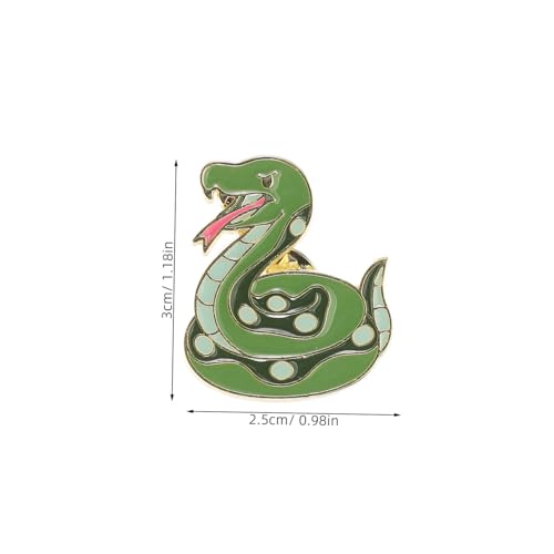 OHPHCALL Zinklegierung Chinesische Jahr der Schlange Brosche Langlebige Tier Anstecknadel Modisches Accessoire Geschenkidee für Freunde Familie Chinesisches Tierkreiszeichen Schmuck von OHPHCALL