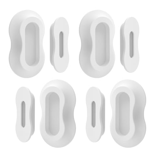 OHREN 4 PCS Magnetic Wall Mount for Remote Control, Magnetic Remote Holder, Wall Magnet, Storage Container for Home and Office (White) von OHREN
