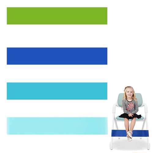 OHREN 4 Stück Dehnbare Stuhlbänder für Kinder, Stuhlzappelbänder Flexible Sitzgurte für Kinder Federnde Stressbänder Sensorische Stuhlbänder Passend für Kinder mit Sensorischem von OHREN