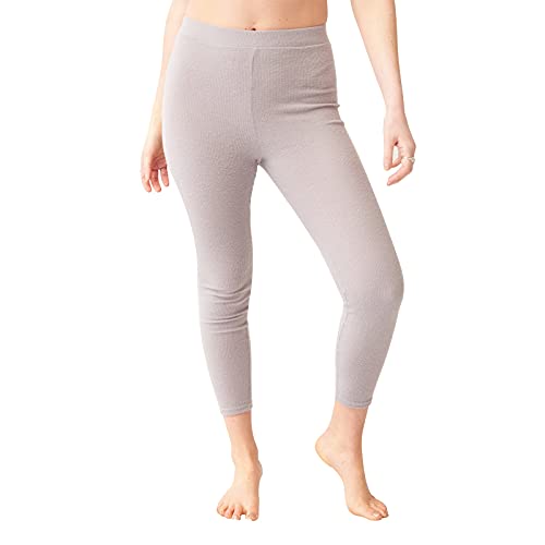 OHS Damen Brushed Rib Leggings, anthrazit, Medium/Large von OHS