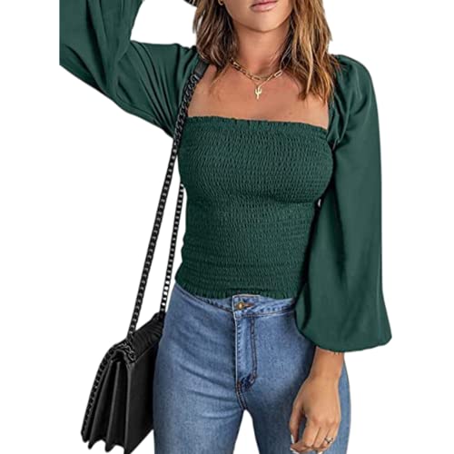 Damen-Bluse Damen-Pullover mit eckigem Ausschnitt Langarm elegant lässig Oberteile Elegante Hemden Damen eckiger Ausschnitt Langarm-Shirt Damen-Bluse eckiger Ausschnitt lässig einfarbig Top-Shirts Damen-Bluse Damen-Pullover mit eckigem Ausschnitt Langarm elegant lässig Oberteile Elegante Hemden Damen eckiger Ausschnitt Langarm-Shirt Damen-Bluse eckiger Ausschnitt lässig einfarbig Top-Shirts von OHXSM