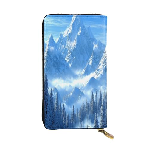 OIBNKCN Atemberaubende Premium-Ledergeldbörse mit Metall-Reißverschluss, mehrere Kartenfächer, Bargeldfächer, ideales Geschenk für Sie oder Ihn von OIBNKCN