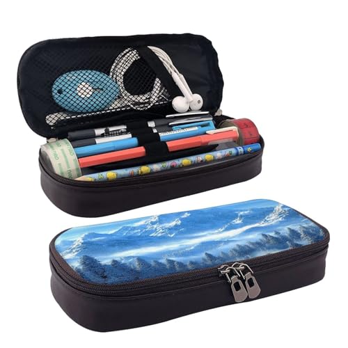 OIBNKCN Das atemberaubende ästhetische Federmäppchen aus hochwertigem PU-Leder, multifunktionale Aufbewahrung für Stifte, Bleistifte und kleines Zubehör von OIBNKCN
