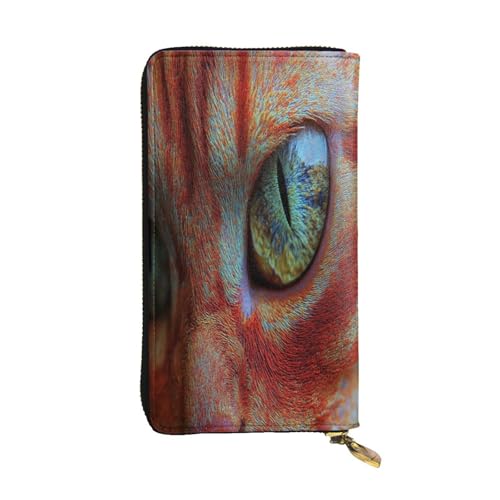 OIBNKCN Die geheimnisvolle Katzen-Geldbörse aus hochwertigem Leder mit Metall-Reißverschluss, mehrere Kartenfächer und Bargeldfächer, ideales Geschenk für Sie oder Ihn von OIBNKCN