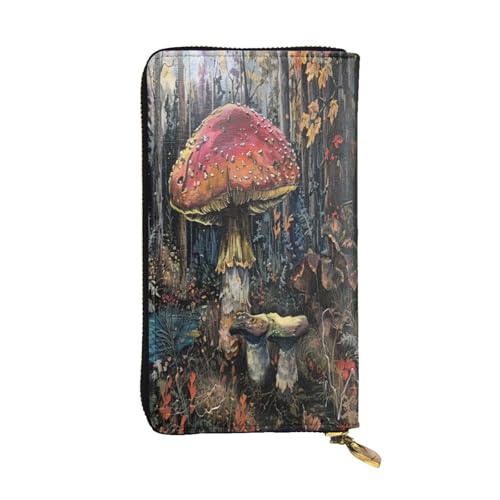 OIBNKCN Fantastische Geldbörse aus hochwertigem Leder mit Metallreißverschluss, mehrere Kartenfächer, Bargeldfächer, ideales Geschenk für Sie oder Ihn von OIBNKCN