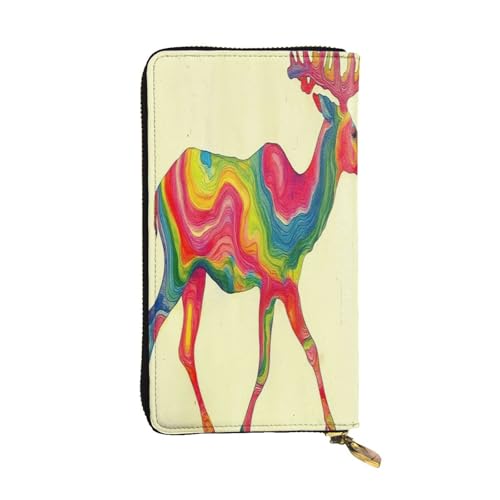 OIBNKCN Geldbörse aus hochwertigem Leder mit Metallreißverschluss, mehrere Kartenfächer, Geldfächer, ideales Geschenk für Sie oder Ihn von OIBNKCN