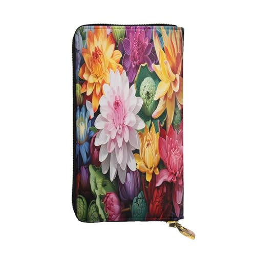 OIBNKCN Hochwertige Geldbörse aus Leder mit Metall-Reißverschluss, mehrere Kartenfächer, Bargeldfächer, ideales Geschenk für Sie oder Ihn von OIBNKCN