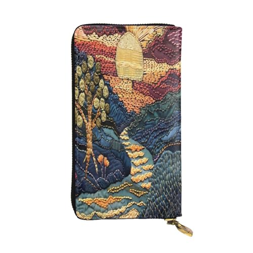 OIBNKCN Hochwertige Geldbörse aus Leder mit Metallreißverschluss, mehrere Kartenfächer, Bargeldfächer, ideales Geschenk für Sie oder Ihn von OIBNKCN