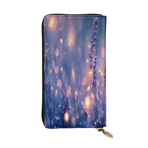 OIBNKCN Premium-Ledergeldbörse mit Metall-Reißverschluss, mehrere Kartenfächer, Bargeldfächer, ideales Geschenk für Sie oder Ihn von OIBNKCN