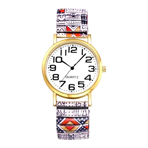 OIDEA Damen Armbanduhr Boho Elastisch: Weiß Blumen Hippie Edelstahl Band Quarzwerk mit Arabischer Ziffernblatt Analog leicht zu lesen Geschenk für Frauen Freundin Mutter OIDEA Damen Armbanduhr Boho Elastisch: Weiß Blumen Hippie Edelstahl Band Quarzwerk mit Arabischer Ziffernblatt Analog leicht zu lesen Geschenk für Frauen Freundin Mutter von OIDEA