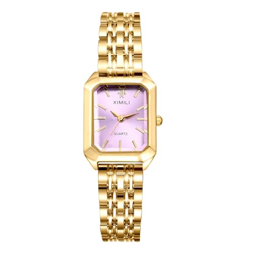 OIDEA Damen Armbanduhr Quadratisch Gold: Elegant Rosa Zifferblatt mit Strichindex Quarz Damenuhr Gold Edelstahl Armband Gechenk für Frauen Mutter Freundin OIDEA Damen Armbanduhr Quadratisch Gold: Elegant Rosa Zifferblatt mit Strichindex Quarz Damenuhr Gold Edelstahl Armband Gechenk für Frauen Mutter Freundin von OIDEA