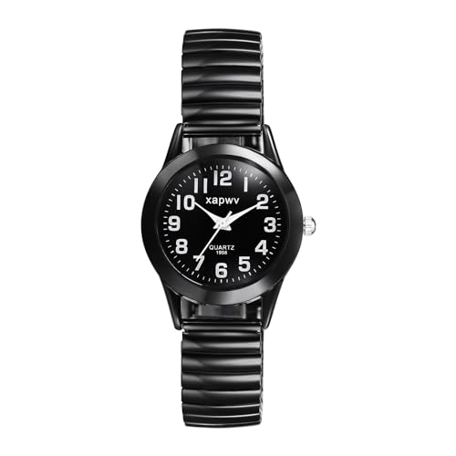 OIDEA Damen Uhren elastisch Armbanduhr: Cool Schwarz Paar Armband Uhr Edelstahl Analog Quarz mit Klarer Digitale Zifferblatt Geschenk für Frauen Freundin Schwester Familie OIDEA Damen Uhren elastisch Armbanduhr: Cool Schwarz Paar Armband Uhr Edelstahl Analog Quarz mit Klarer Digitale Zifferblatt Geschenk für Frauen Freundin Schwester Familie von OIDEA