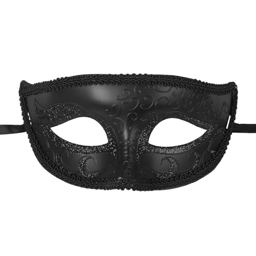 OIDEA Herren Maske Venezianische Maskerade: Retro Jazz Halbegesichtsmaske Cosplay Fasching Verkleidung Maskenball Vintage Karneval Party Phantom der Oper Halloween Vintage Kostüm von OIDEA