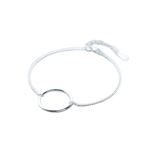 Armband, Silber Armband, S939, Armband Kette, S925 Silber Armband Damen Stil Mode Persönlichkeit Ring Armband Geometrische Armband Armband Schmuck Frau Und von OIDESA