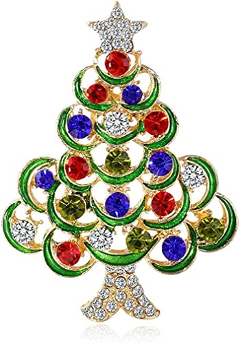Lady Pins Broschen Abzeichen Anstecker Brustpin (Color : Christmas Tree) von OIDESA