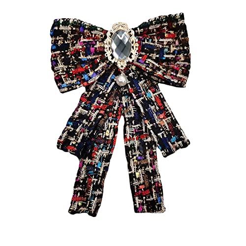 OIDIMS - Weiße Schleife, Elegante Brosche für Damen, Perlen, Strass, Krawattennadel, Anstecknadeln, Modisches Halsband, Zubehör für Tochter, Mutter, Schwester OIDIMS - Weiße Schleife, Elegante Brosche für Damen, Perlen, Strass, Krawattennadel, Anstecknadeln, Modisches Halsband, Zubehör für Tochter, Mutter, Schwester von OIDIMS