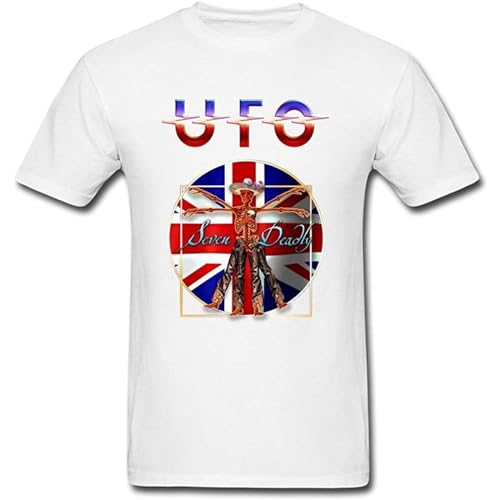 Men's UFO Band Rock Uk T Shirt White L von OISSA