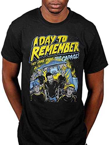 A Day to Remember They Came from The Garage T Shirt Homesick Rock Band T-Shirts & Hemden(Medium) von OIU967T16VXJ