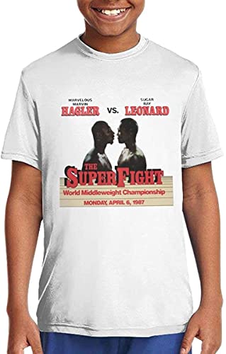 Marvin Hagler Vs Sugar Ray Leonard Retro 80's Boxing Fight Men's T Shirts T-Shirts & Hemden(X-Large) von OIU967T16VXJ